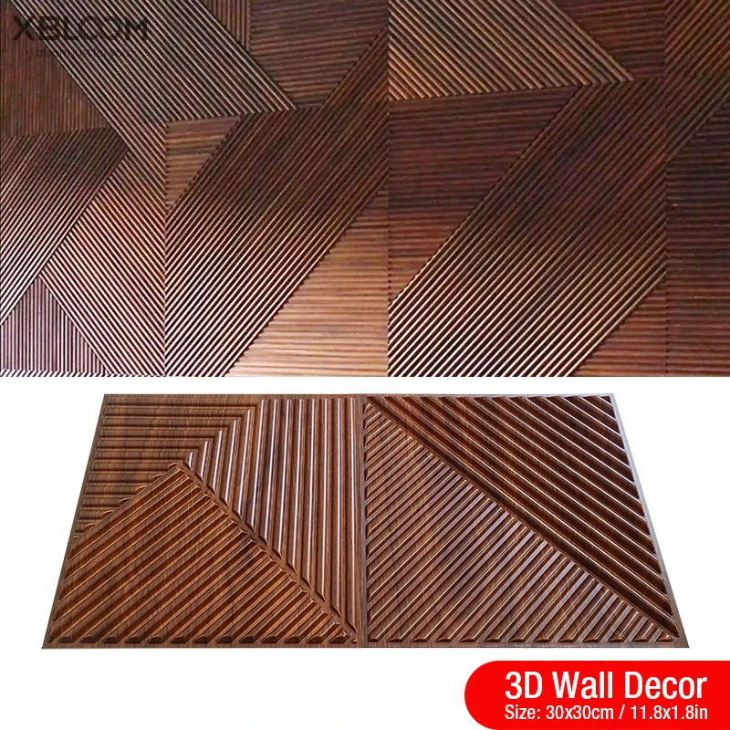 30cm Decorative 3D Wall Panel rose Diamond Design Non self-adhesive plastic tile 3D wall sticker living room Bathroom wall paper