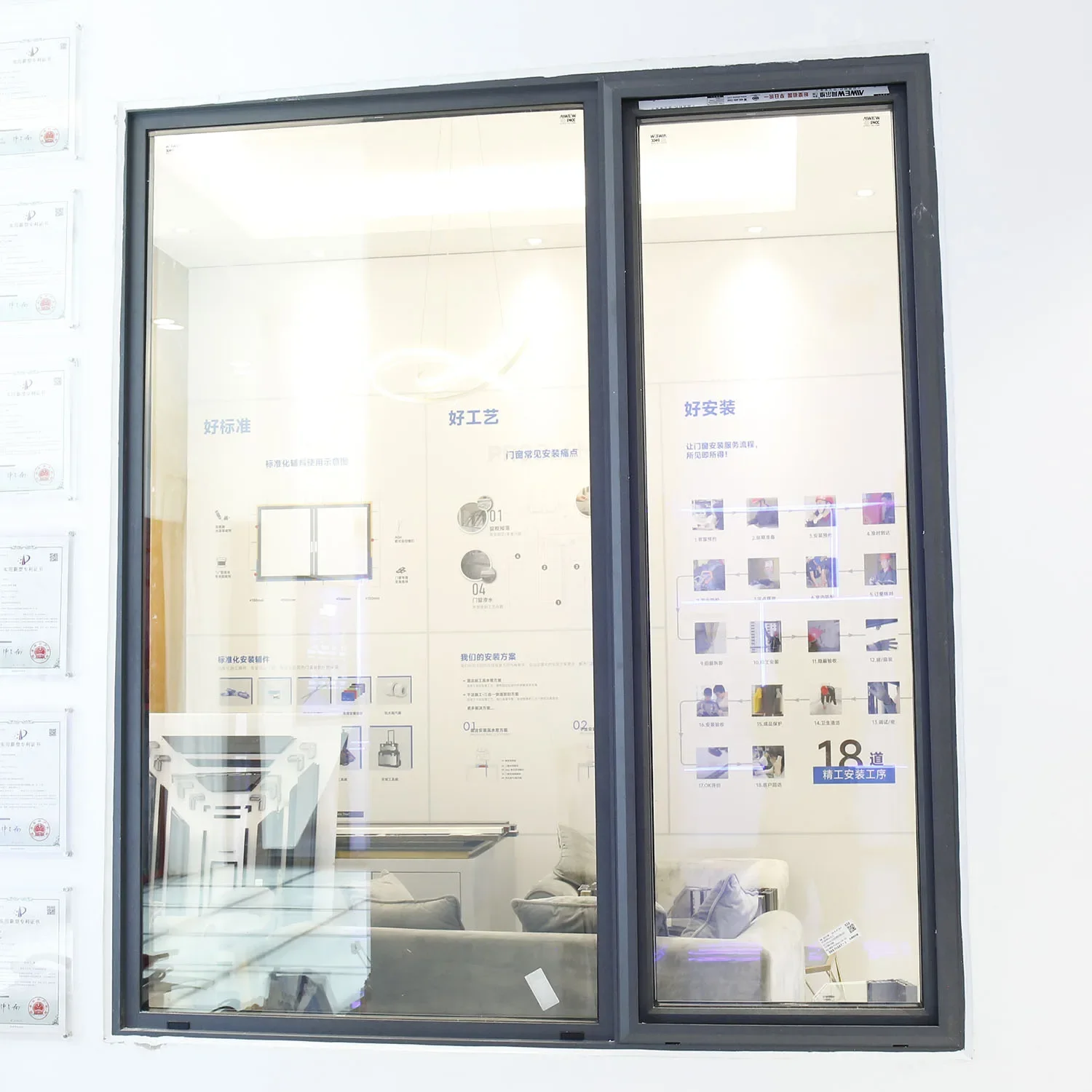 Sixinalu Double Casement Window Hurricane Impact Windows Thermal Insulation Aluminium Profile Double Glass Kitchen Custom