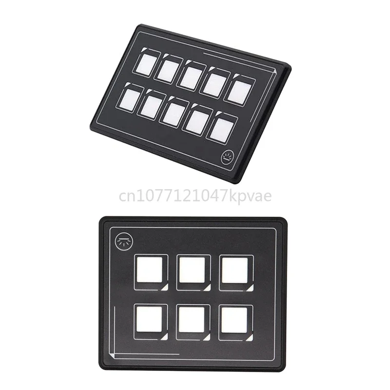 Auxiliary Panel, Touch Type Backlit Membrane Control Switch Box Bluetooth Switch Panel, Push Button Switch