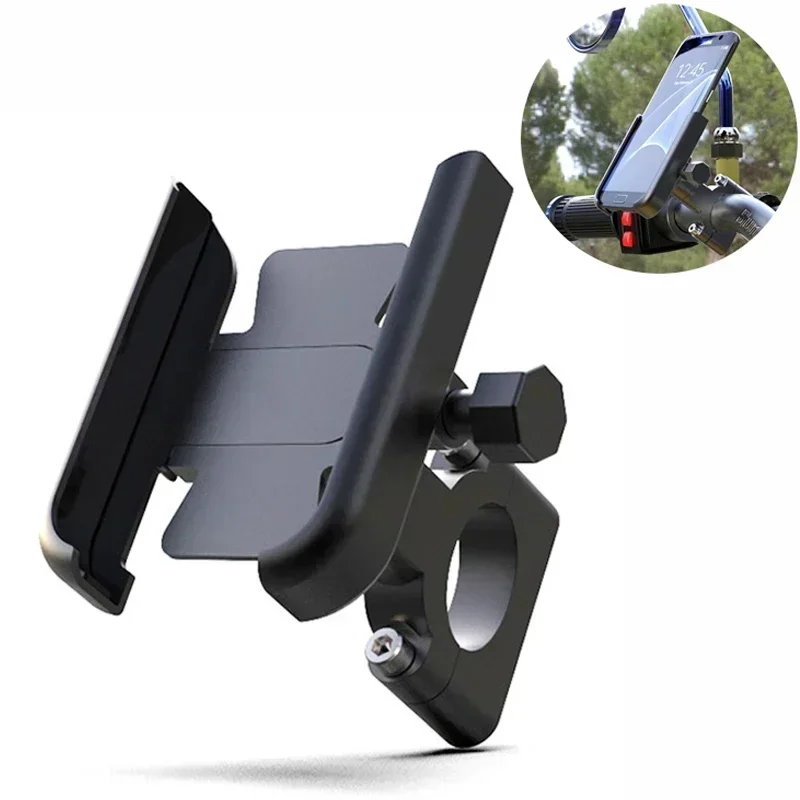 

Opansten Aluminum Alloy Motorcycle Bike Bicycle Phone Holder for 4-7 inch Smartphone GPS Handlebar Mount Motorbike Accessories