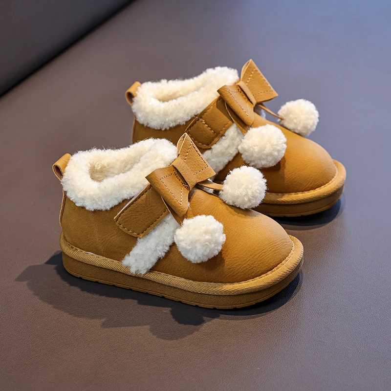 

Girls' snow boots Winter new warm children's snow boots Boys' thickened cotton boots