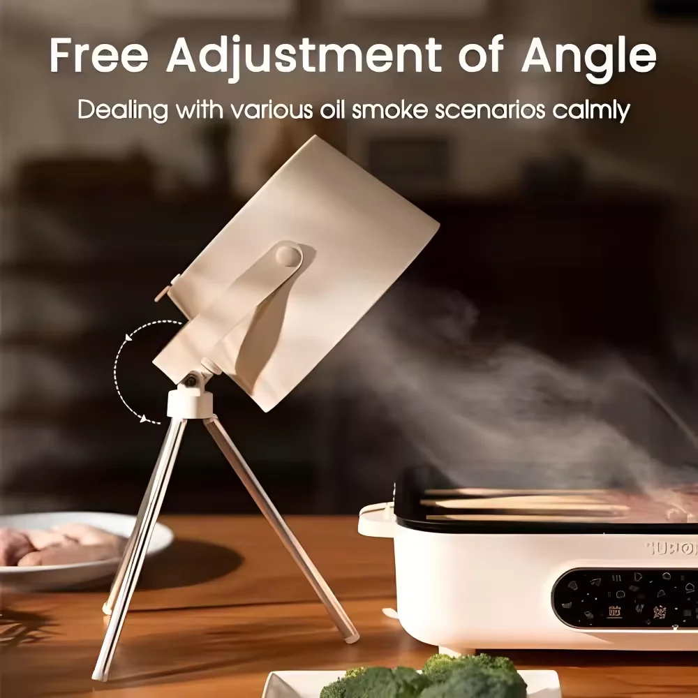 New USB Desktop Range Hoods Portable USB Powered Exhaust Fan Small Kitchen Hood Extractor Barbecue Large Suction Cooker Hood