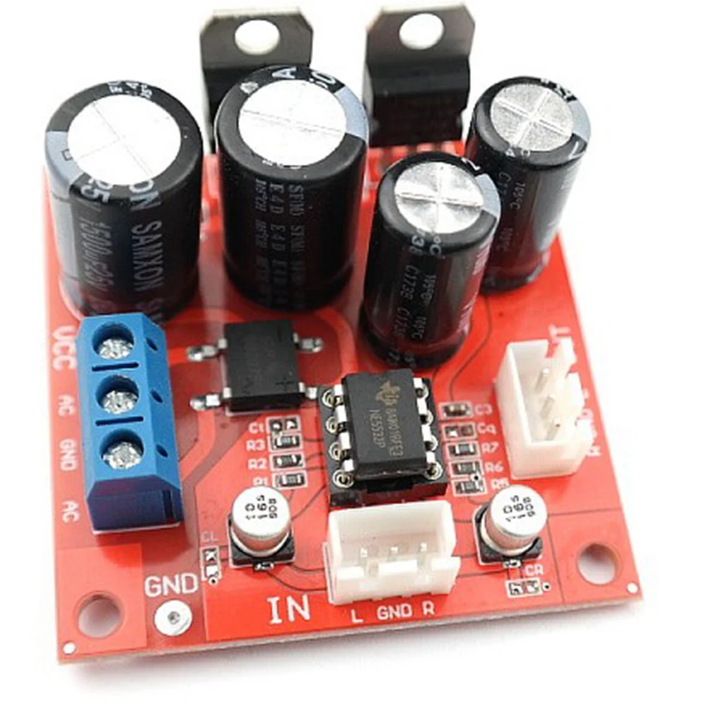 NE5532 Preamplifier Board Vinyl Record Player MM MC Phono Preamplifier Preamp Board NE5532 OP Amp Dual AC 5-16V