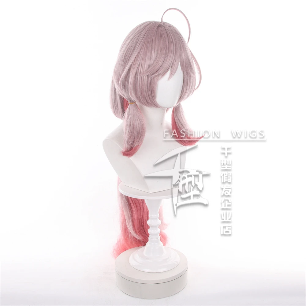 37.4inch Long Pink Gradient Cute Anime Thumpy Tarneey Cosplay Wig Heat Resistant Synthetic Hair Comic Con Costumes Accessories
