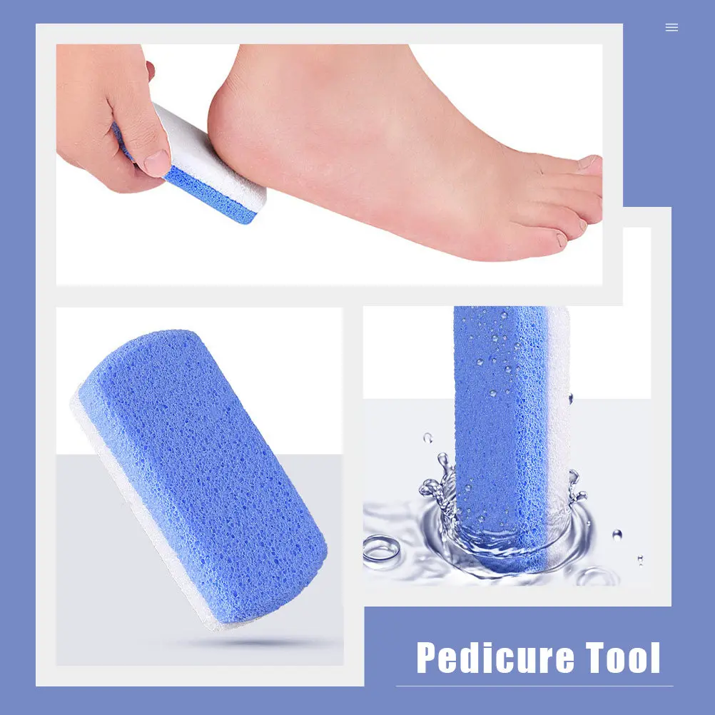 6Pcs Round Smooth Foot Care Accessories Pumice Stone Callus Remover Dead Skin Trimmer for Pedicure Pumice Stone