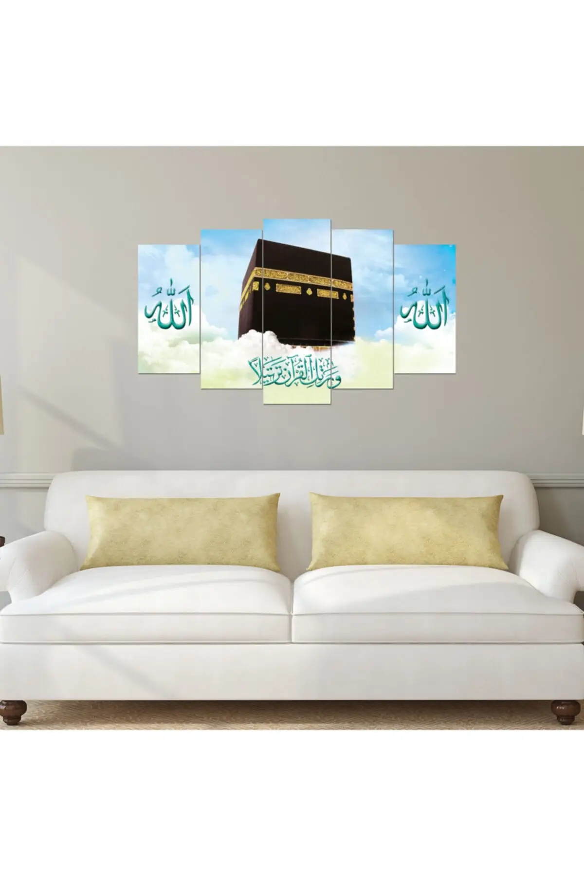 

DOLBOVI Kabe landscape religious 5 piece canvas wall painting