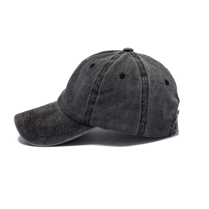 للجنسين خمر قبعة بيسبول قطنية مغسولة شعار مخصص مطرزة Snapback قابل للتعديل لينة ظلة قبعة الرجعية