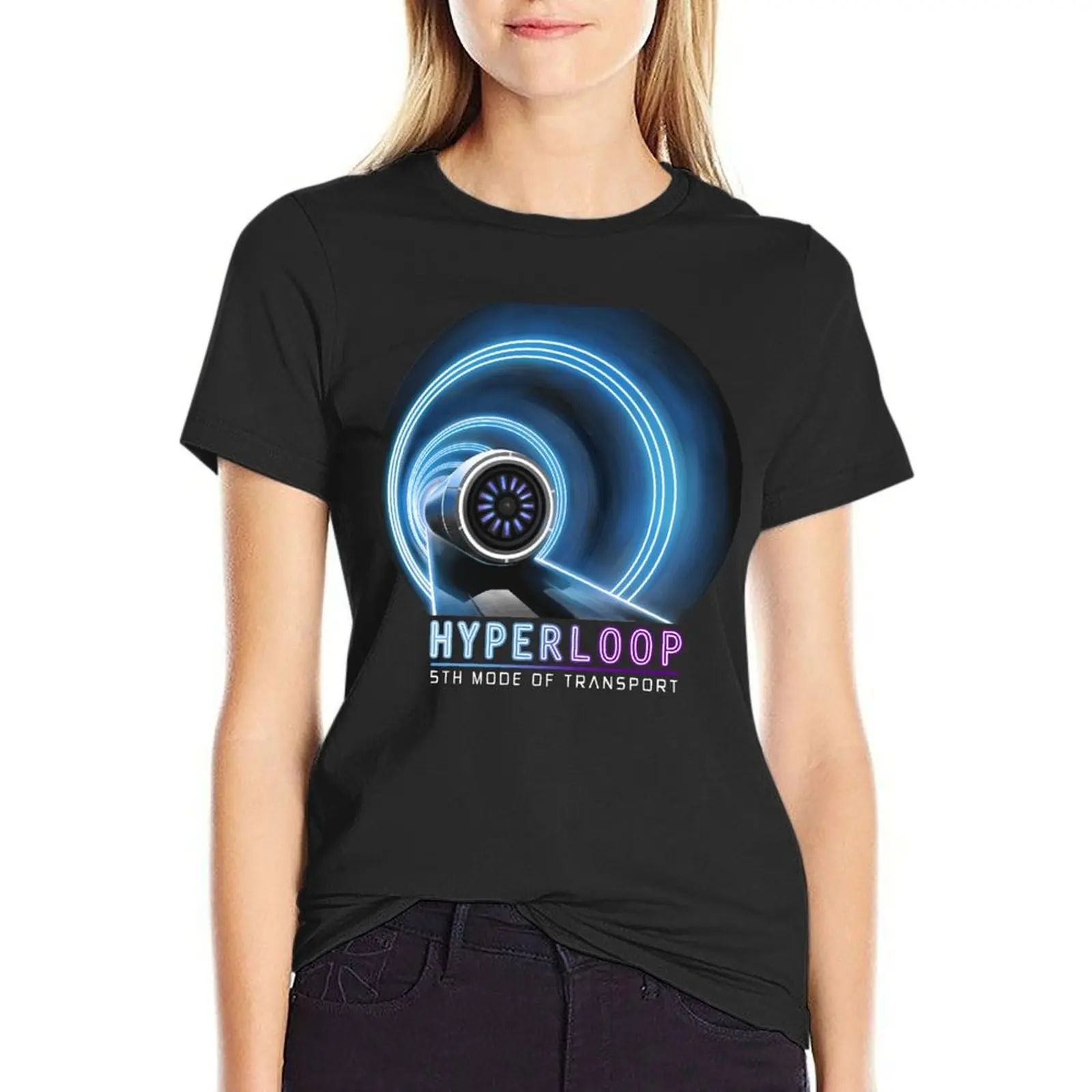 

Hyperloop - 5th Mode Of Transport - Elon Musk T-Shirt vintage clothes cute tops womans clothing