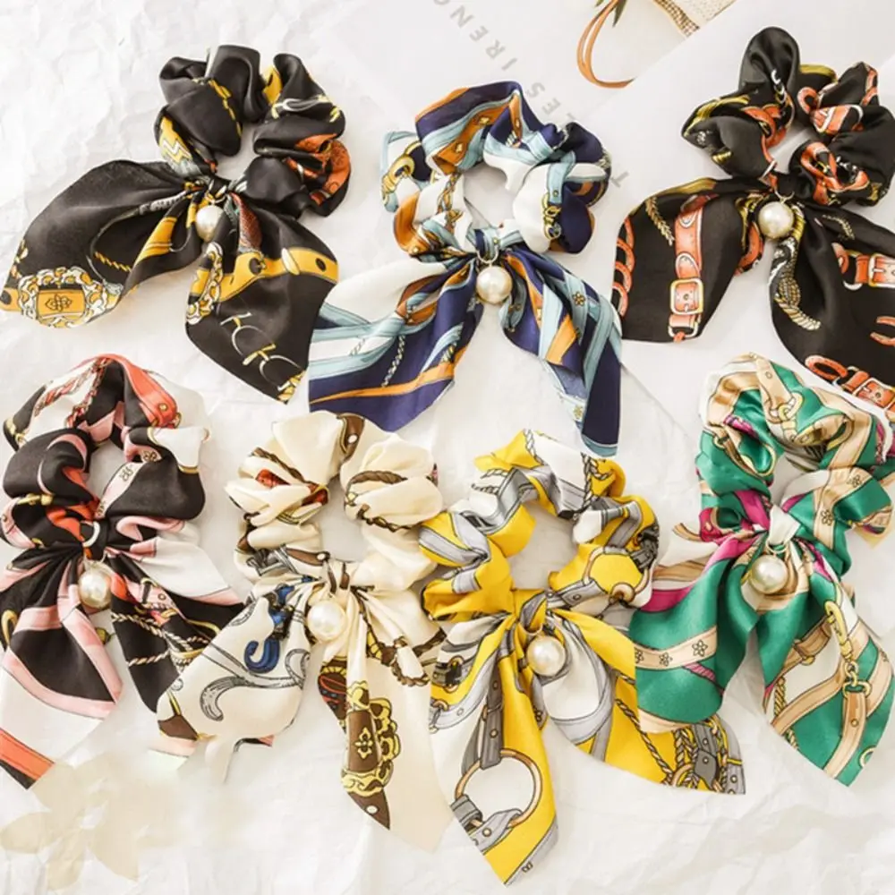 

Bowknot Hair Tie New Elastic Chiffon Hair Ropes Gentle Large Intestine Hairbands