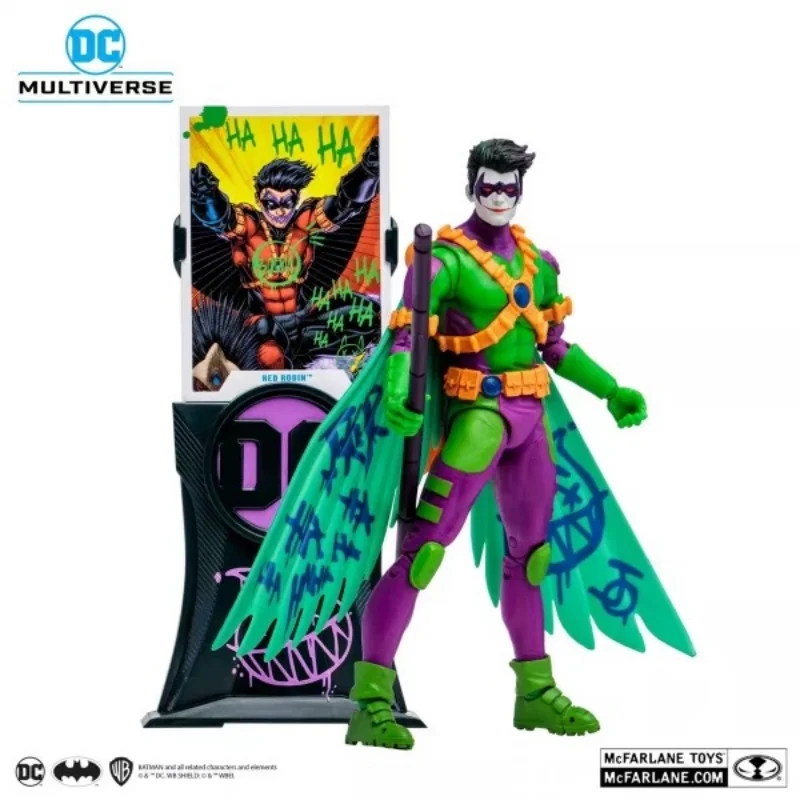 

New Genuine The Joker Version Robin And Batman Model Toy Joint Mobility Holiday Gift Collectibles Desktop Ornament In Stock