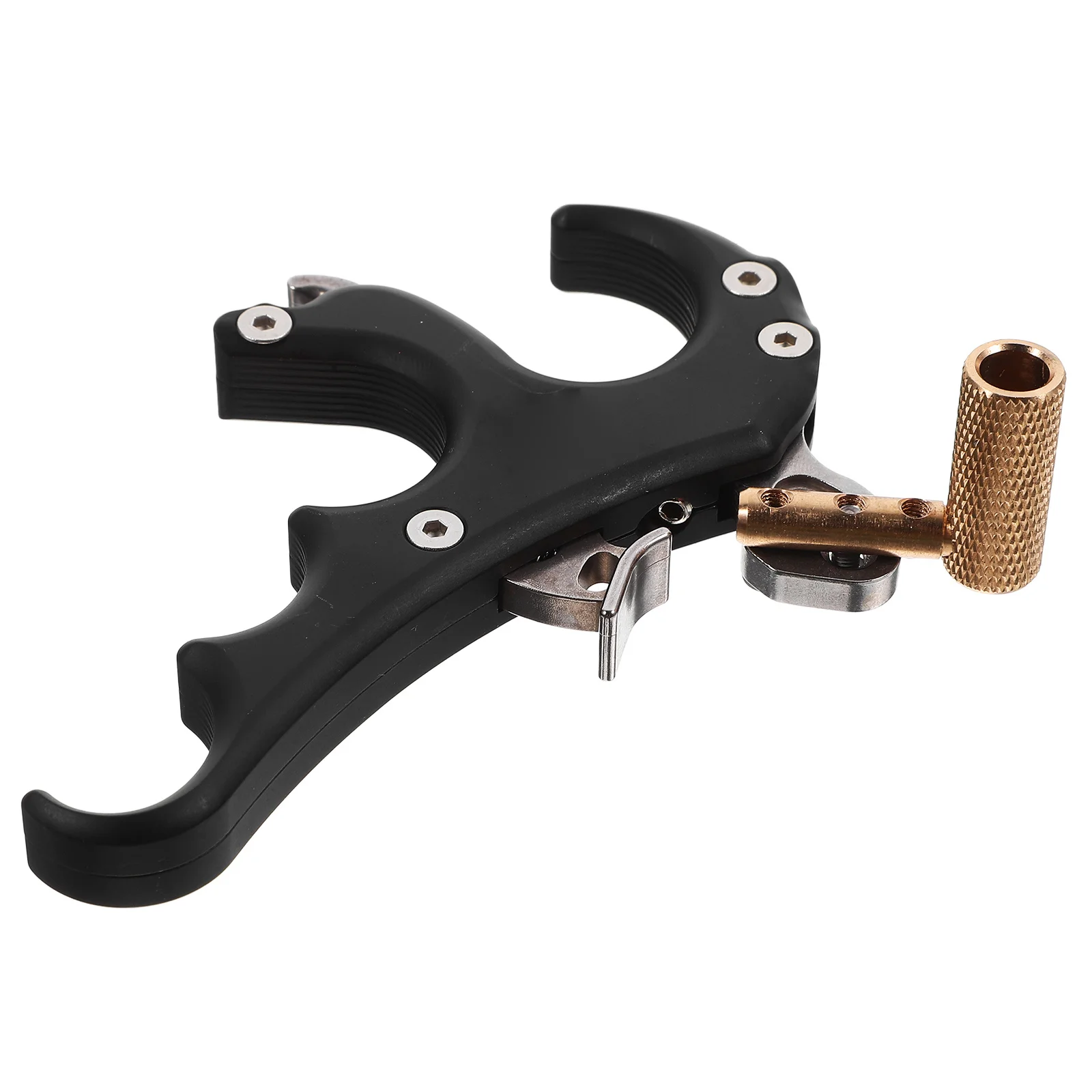 

Bow Release Aid for Compound Bow Archery Finger Protector Sturdy Construction Injury Prevention Adjustable Position Black