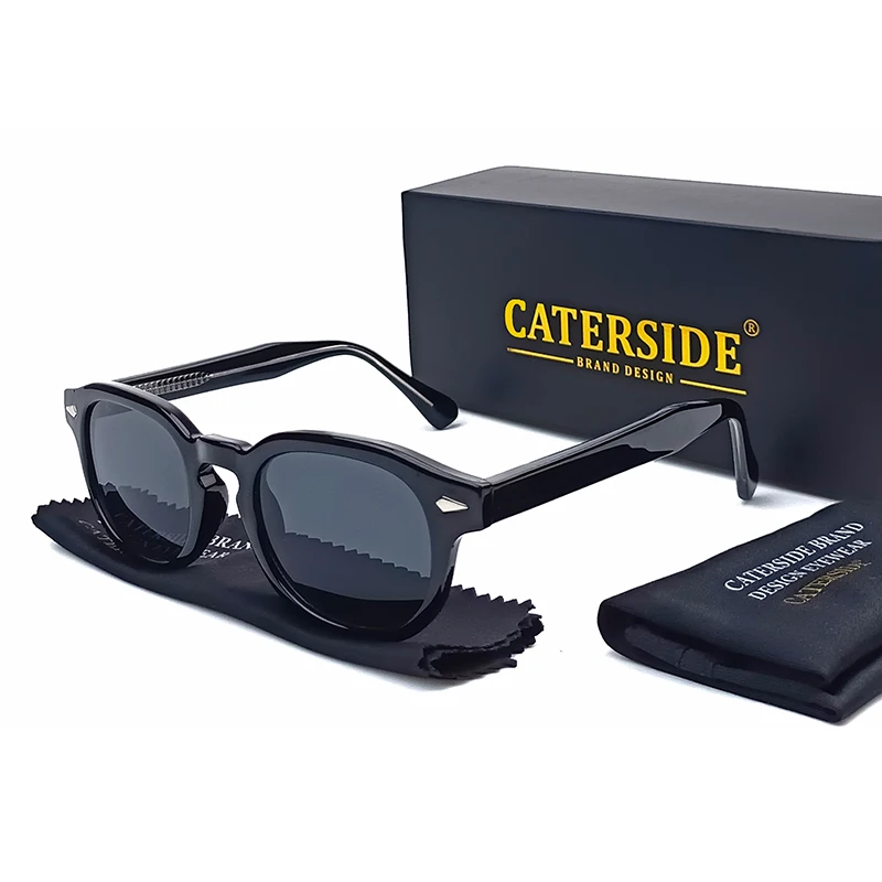 CATERSIDE Retro Runde Herren-Sonnenbrille Punk Propionsäure Pin-Bügel Luxus-Sonnenbrille Damen Sport Freizeit Party Eyewear UV400 – Detail 10