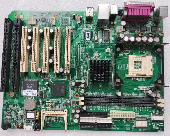 100% Test Working Industrial Motherboard ATX Motherboard LSA PCI AGP Control AIMB-740 Rev.B1 AIMB-740VE