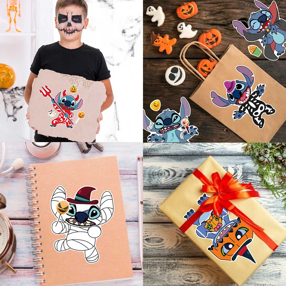 9/18Sheets DIY Make-a-Face Stitch Puzzle Stickers Disney Cartoon Kids Educational Toy Assemble Jigsaw Party Game Gift Decoration