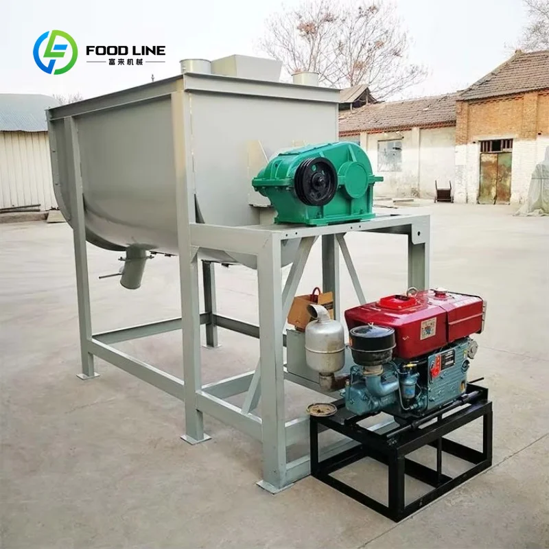 Customized Diesel Engine Cattle Feed Livestock Mixer Feed Mixing Machine Poultry Feed Mixer for Animal