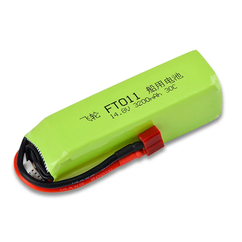 14.8V 3200mAh 30C ulepszona bateria Lipo do FT010 FT011 FT0114S łodzie RC helikopter części zamienne do samochodów 14.8V bateria T/SM/XT60 wtyczka