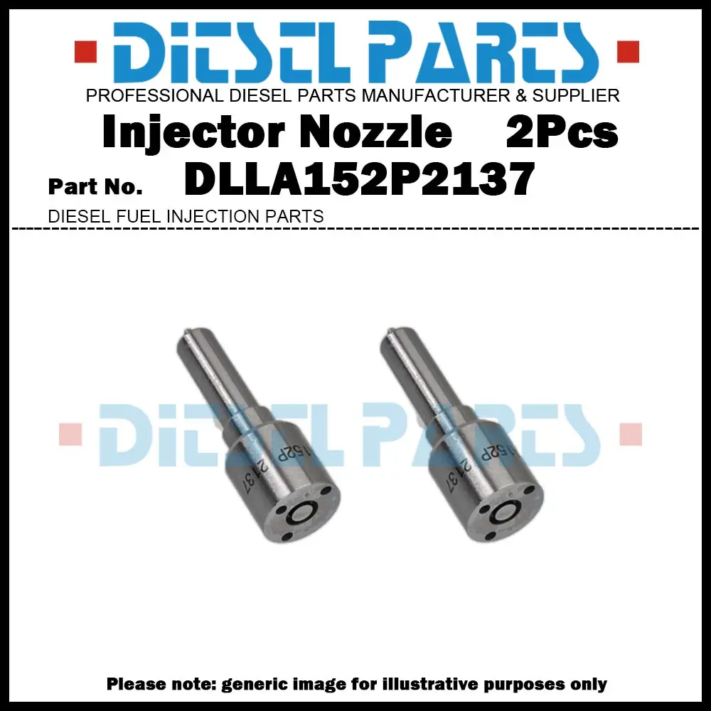 2 Inyectores Diésel DLLA152P2137 para Peugeot 308 Expert Partner Citroën C3 C4 1.6HDi 9687069280 0445110340 0445110739