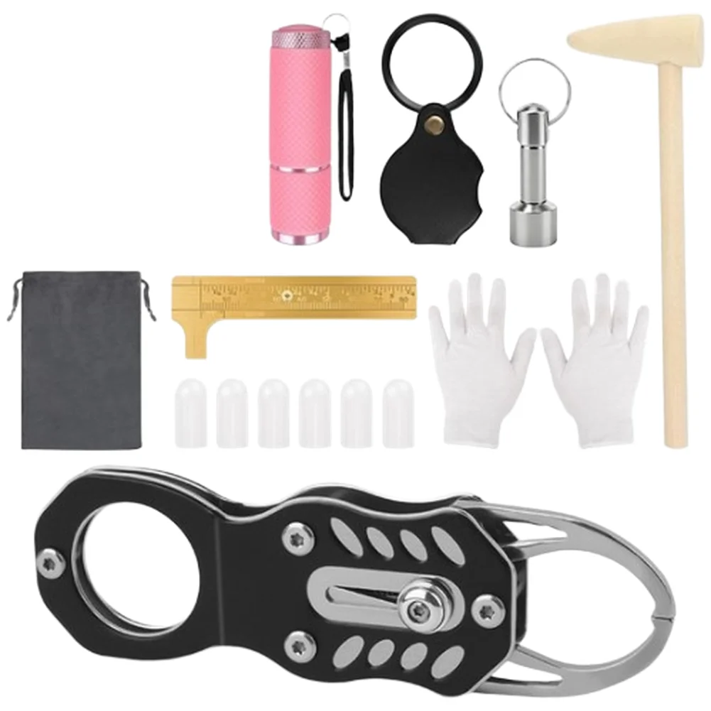 Currency Authenticity Tester Kit with FOR PING Resonance Technology Stainless Steel Construction and Pink Finish