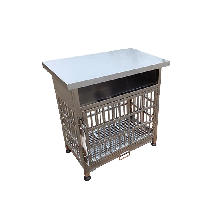 

Ветеринарный стол из нержавеющей стали с клеткой, стол для осмотра клиники для домашних животных, операционный стол для ветеринаров