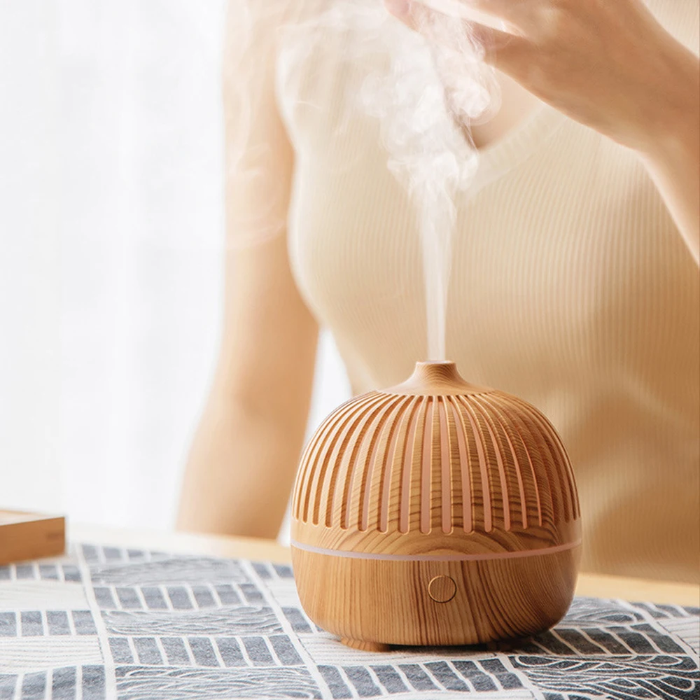 

Ancient Charm Air Humidifier Home Aromatherapy Humidifiers Wood Grain Vase Essential Oil Diffusers Car Air Purifier Humificador