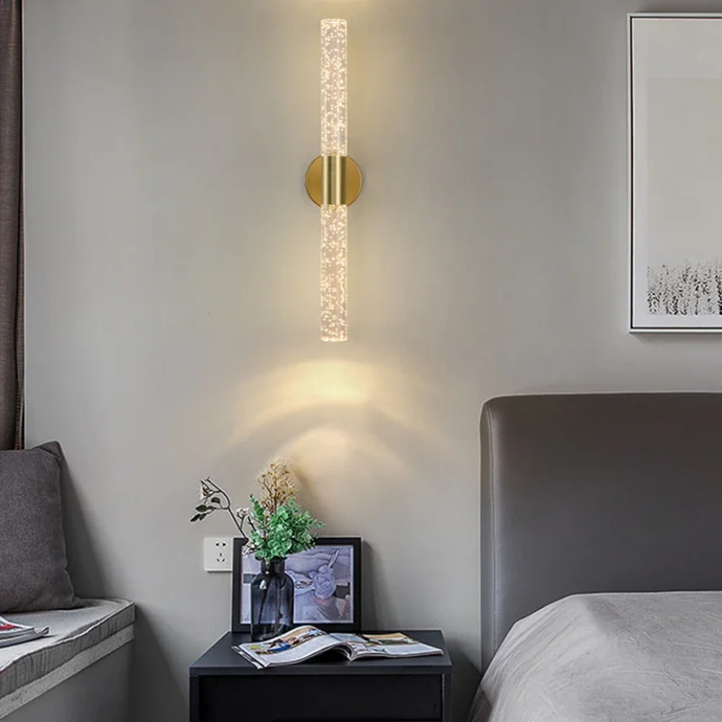 SANDYHA Moderna Simples Bolha Lâmpada de Parede Longa Tira LED Luz de Parede Para Quarto Sala de estar Corredor Decoração de Casa Luminária