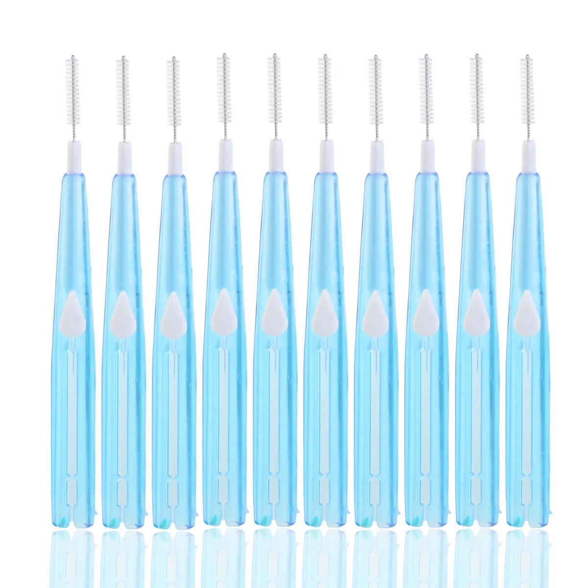 8Pcs Interdental Brush Nylon Coated Wire Gentle on Gums Deep Cleans Tooth Gaps Improves Circulation Prevents Periodontal Disease