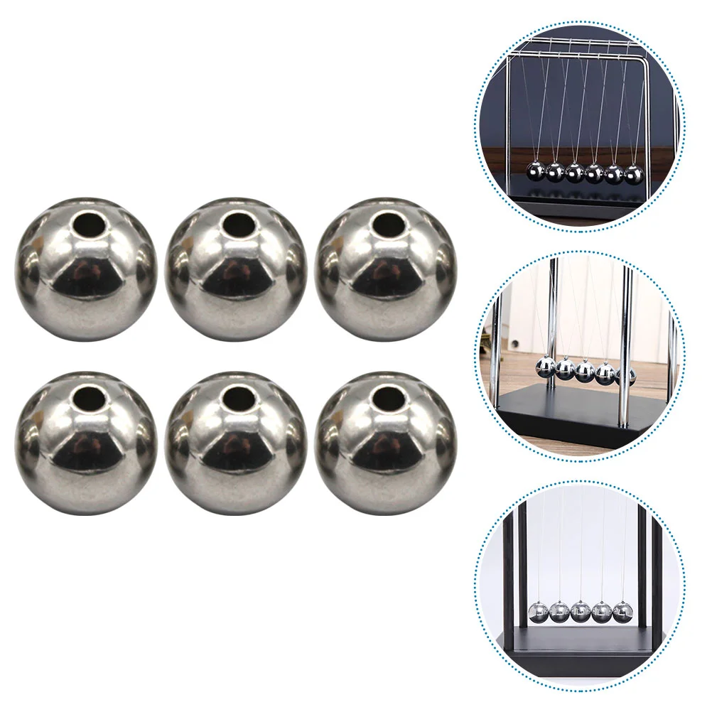 6 ชิ้นฝาปิดสร้อยข้อมือลูกปัดสําหรับเครื่องประดับทํา Spacers ทองสแตนเลสสตีลเงิน Cradle Balance Balls DIY