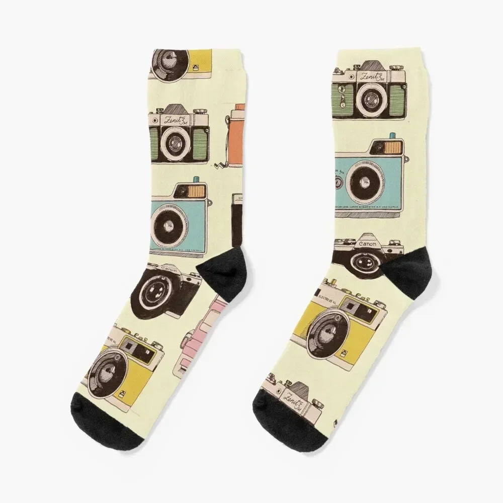 Vintage Camera Socks floor luxe Mens Socks Women's