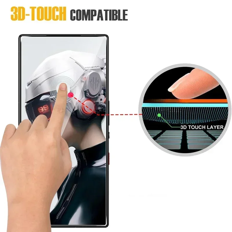 2Pcs All Transparent Tempered Glass for ZTE Nubia Red Magic 9 8 8S 7 7S 6 6S Pro 6R 5G 5S 3 Mars Screen Protector - view 2