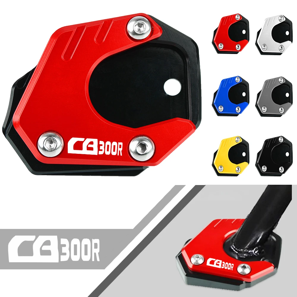 

2024 CB300R Motorcycles Accessories Side Stand Enlarger Plate Pad Kickstand Extension For Honda CB300 300R CB 300 R 2018 2023