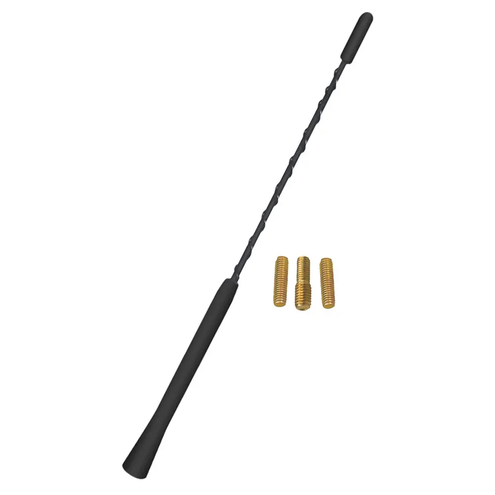 

Universal 9 Inch Car Radio Antenna Aluminum Short for SUV Roof Mount Replacement with 3 Screws Signal Enhancer Vehicle