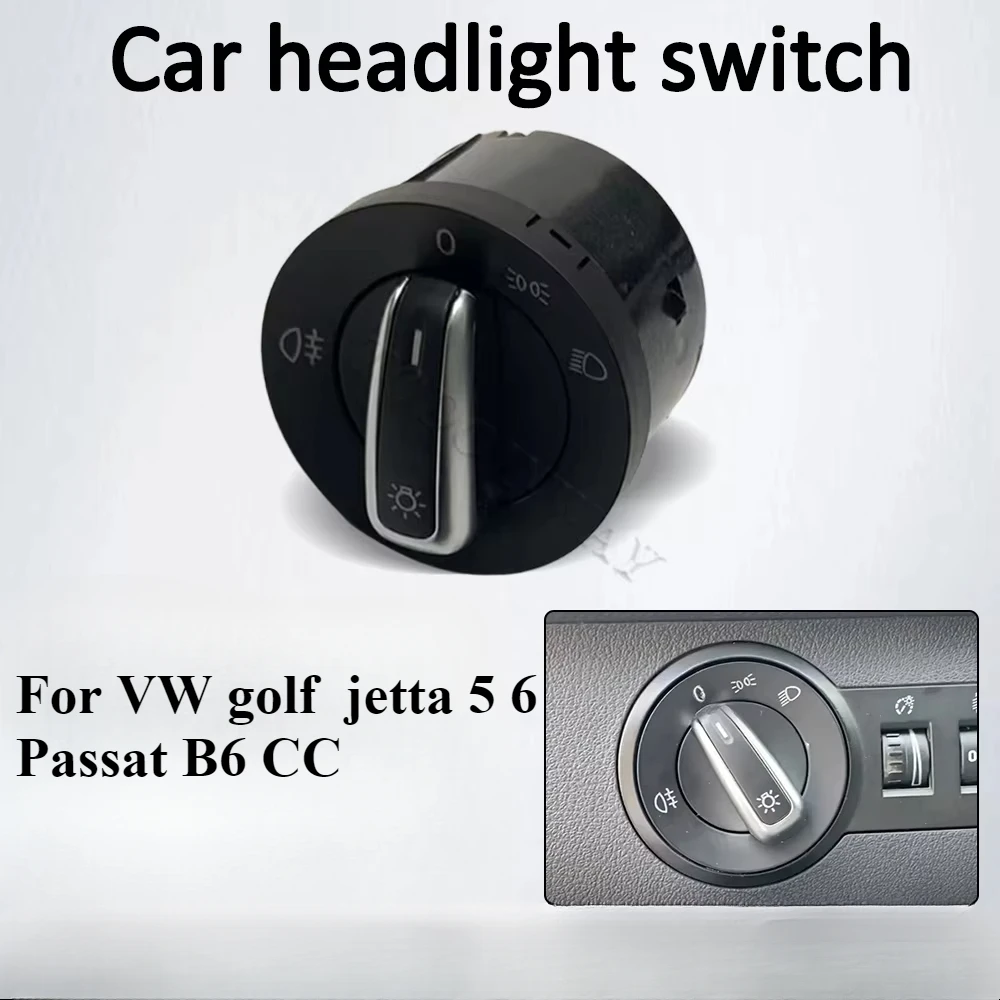 Car fog light AUTO headlight switch lamp beam control dash for VW Golf MK5 1K1 Jetta V Komnbi 1K5 Golf MK6 Cabriolet 517 interio