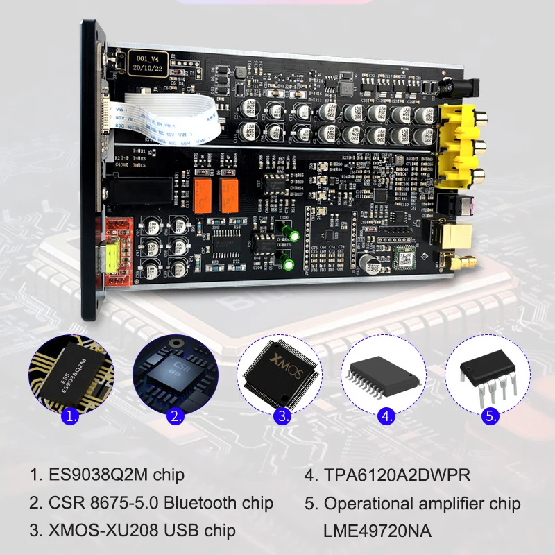 Fx-audio D01 dekoder DAC Bluetooth 5.0 USB ES9038Q2M wzmacniacz słuchawkowy 32Bit 768kHz DSD512 XU208 wzmacniacze wyjście liniowe Audio DAC