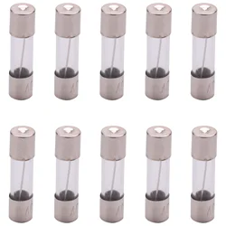 10 Pcs 250V 10Amp Slow Blow Time Delay Glass Fuses Tubes 5mm x 20mm