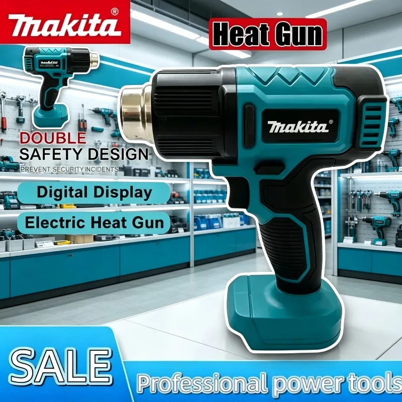 

Makita SXRFQ01 Cordless Handheld Electric Heat GunIndustrial Gun Hot Air Adjustable Heat Gun For Makita 18V Battery Temperatures