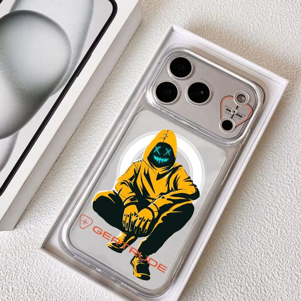 

Fashion G-Gertrude Phone Case for iPhone 17 16 15 14 13 12 11 Pro Max Plus Clear Magnetic Shockproof Scratch-Resistant