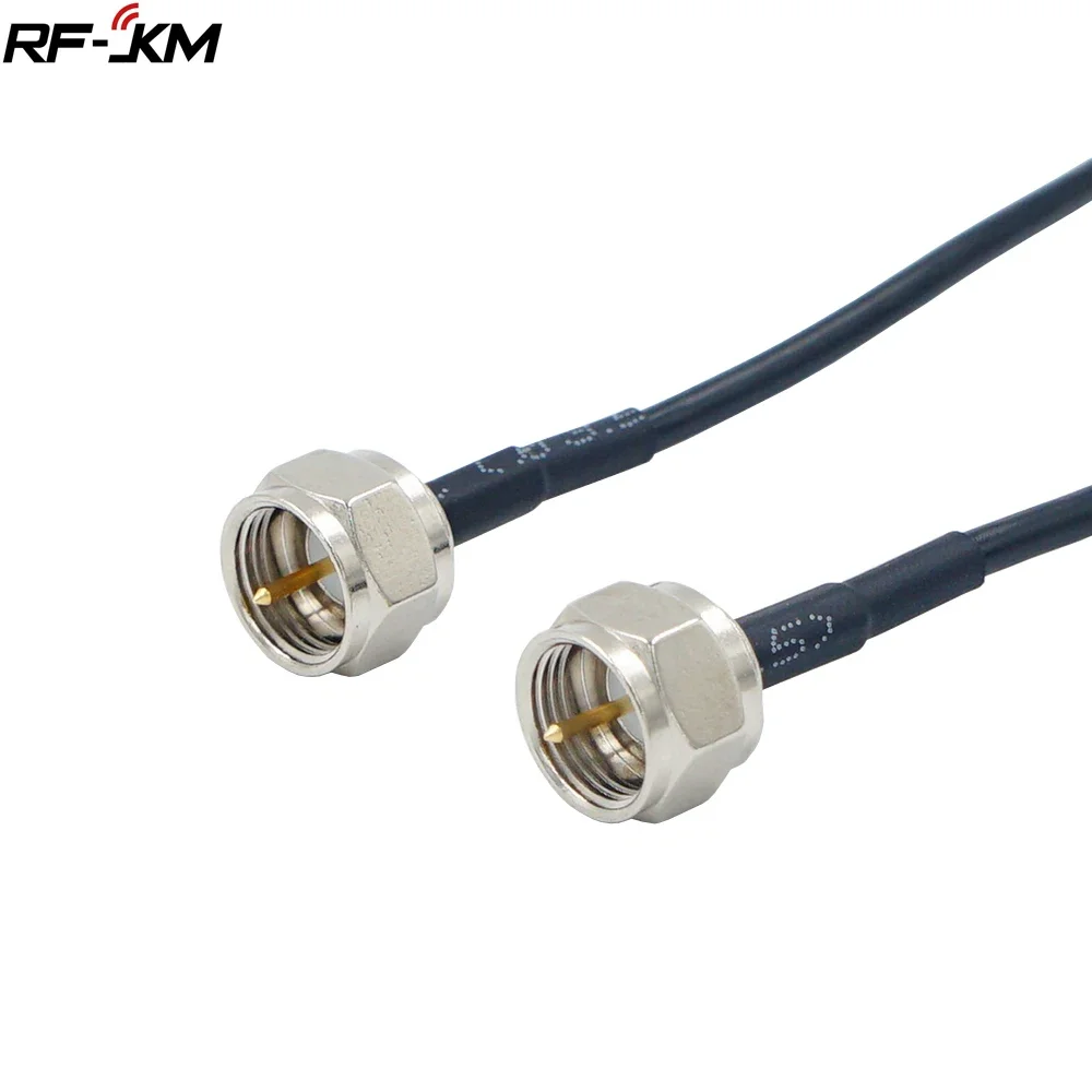 5pcs F Male to F Male Telecom Antenna Pigtail RG174 Coaxial Cable Connector jumper RF high frequency signal line