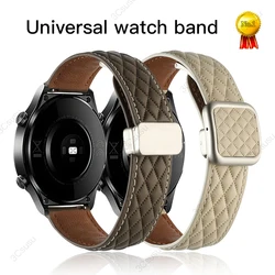 Pulseira magnética para relógio Huawei, pulseira de couro de vaca, cinto esportivo, pulseira, GT4, GT3, GT2 Pro, 4 Pro, 22mm, 20mm, 18mm