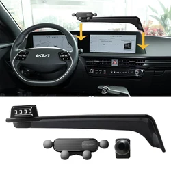 For Kia EV6 2022 2023 Car Accessories 12.3-Inch Screen Phone Holder Mount Cover Automobile Trim