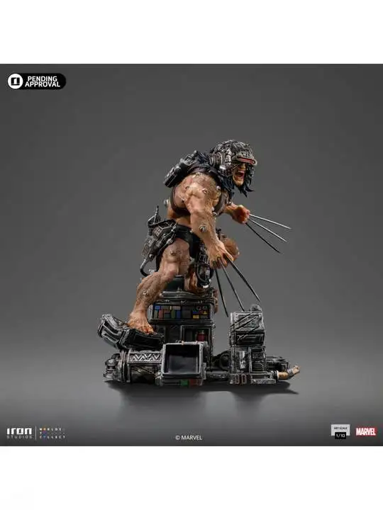 Atacado Original Iron Studios 110 XMen Wolverine 50o Aniversário MARCAS 103124 -10 Figura de anime