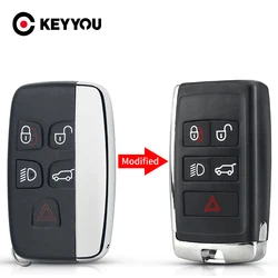 KEYYOU Modified Version Remote Car Key For Land Rover Range Rover Sport Discovery 4 Evoque 2010-15 LR4 For Jaguar XF XE XJ