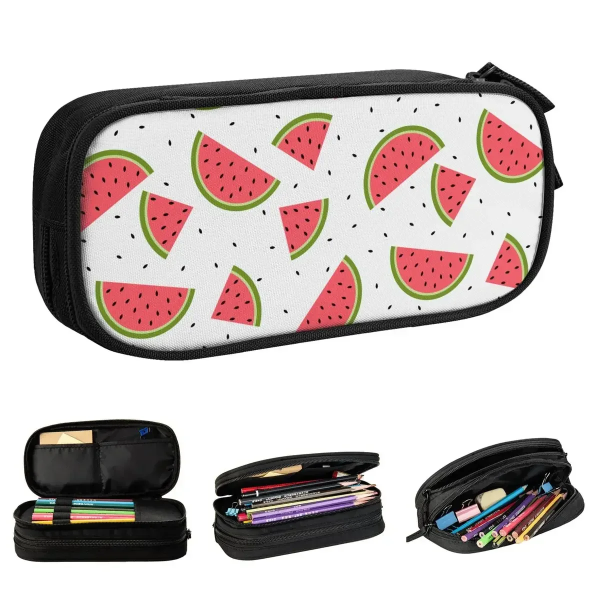 

Cute Summer Fruits Watermelon Pencil Cases Fashion Pen Holder Bag Student Big Capacity Students School Cosmetic Pencil Box