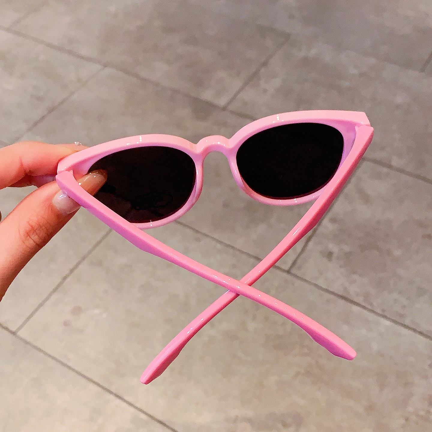 6 Farben polarisierte Kinder-Sonnenbrille mit UV-Schutz, niedlicher Silikonrahmen, koreanische Mode-Sonnenbrille für Kleinkinder, Jungen, Mädchen, Outdoor – Detail 12