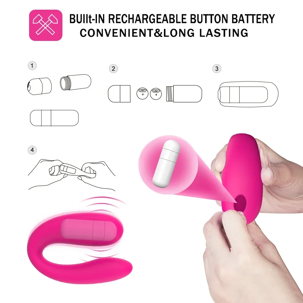 U-Form Klitoris Stimulator Tragbare Weibliche Vaginal Vibrator G-punkt Massager Kleine Leistungsstarke Kugel Vibrator Tragbare Sex Spielzeug