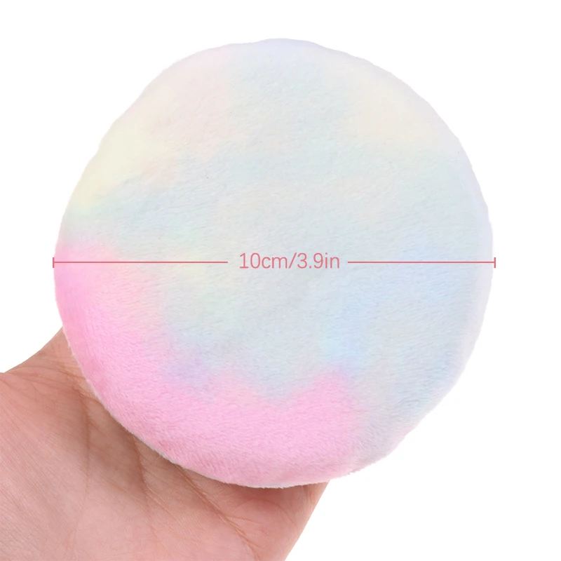 Ronde 10,5 cm cosmetische Villus zachte pluche poeder kleuren bladerdeeg spons talkpoeder cosmetische make-up tools