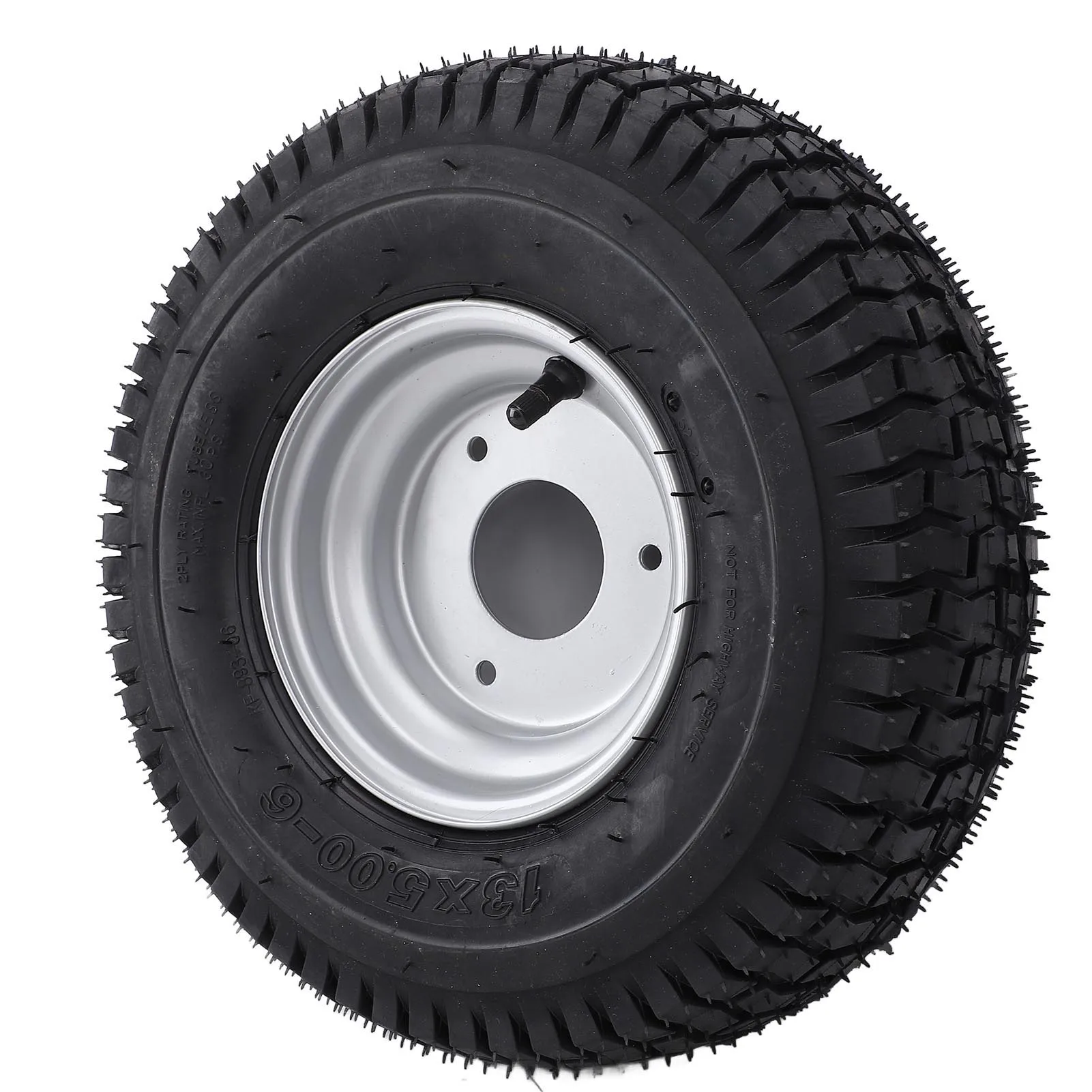 

13x5.00-6 Wheel Tire with Rim Vacuum Tubeless Enhanced Traction Antislip All Terrain Tire for ATV Quad Go Kart Golf Cart Mini