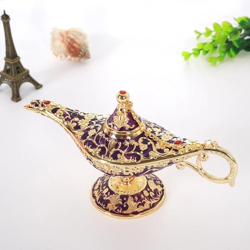 Aladdin Sacred Lamp Magic Genie Wishing Lamp Desktop Decoration Crafts Wedding Decoration Party Favours Home Decorations