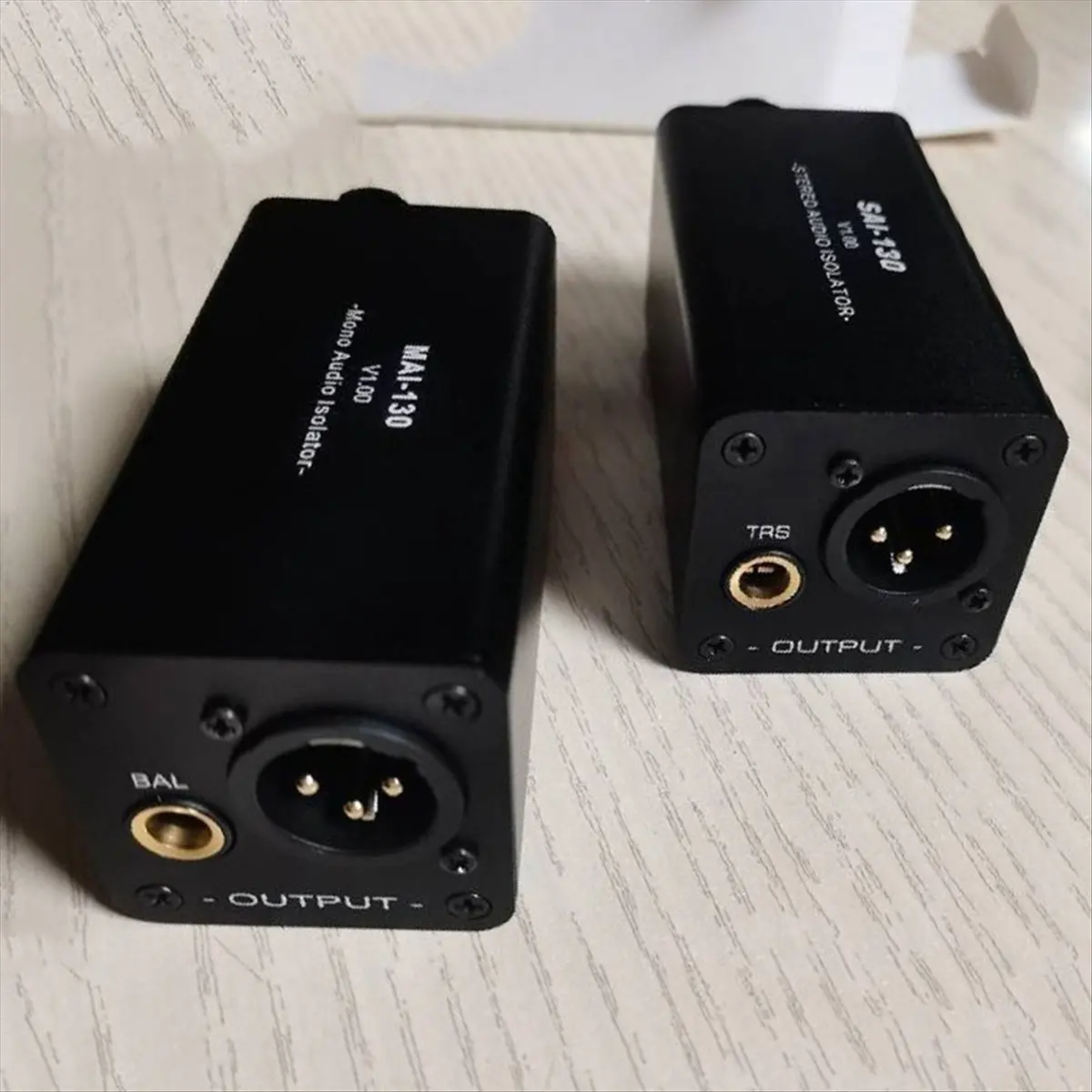 A10I Audio Isolator Noise Reduction,Eliminates Current Noise,DI Grounding Box,6.5 XLR Mixer Audio Isolator, MAI-130 Mono