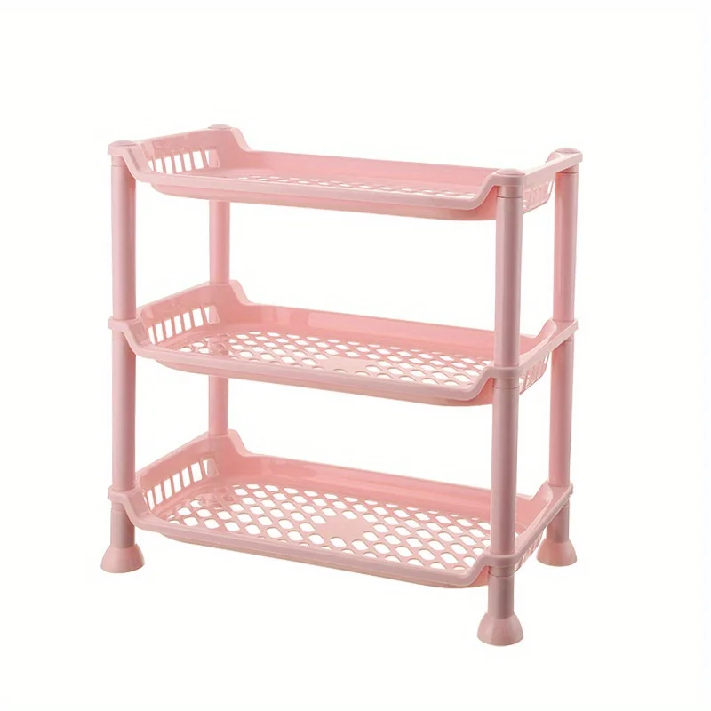 One 3-story Bathroom Storage Rack with Multifunctional Display Rack Suitable for Hotel Multi-level Countertops To Save Space