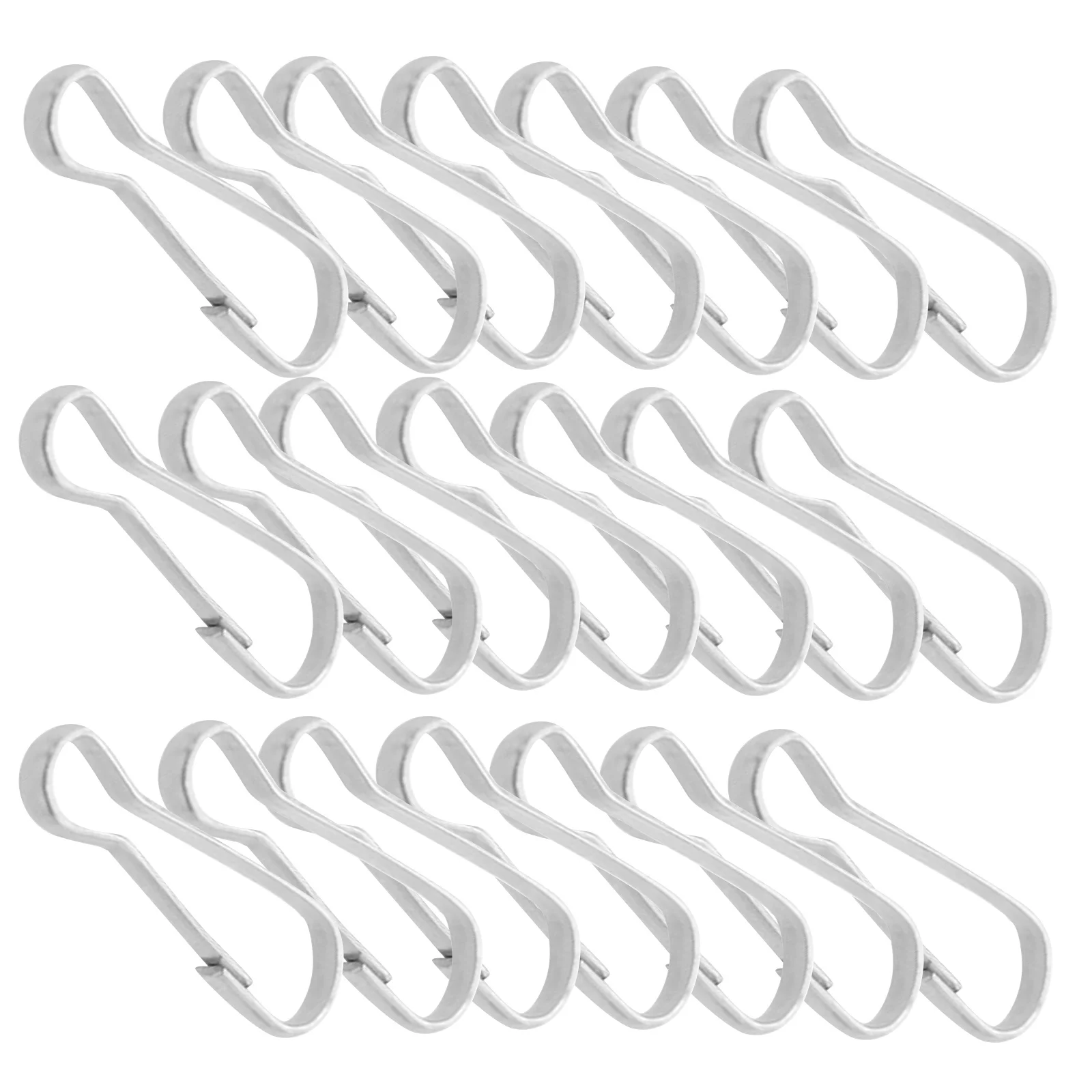 30 قطعة الفولاذ المقاوم للصدأ ضفيرة مشبك قوي مقاومة للتآكل الحبل السنانير مشبك خاطف لحقيبة الظهر قفص الحيوانات الأليفة أرجوحة معلقة